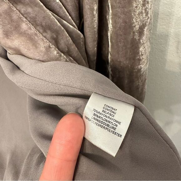 WAYF Velour Bow Neckline Blazer - Picture 2 of 5